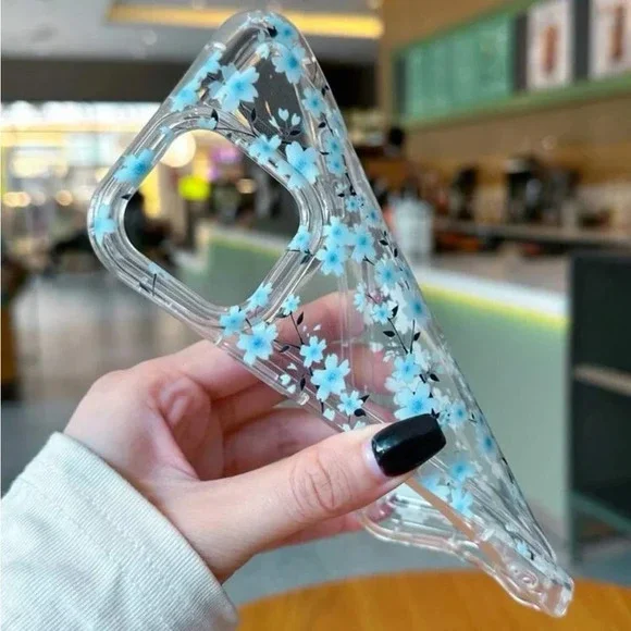 ⚠️Clearance iPhone 13/Pro/Pro Max Blue Floral Phone Case - Picture 4 of 4